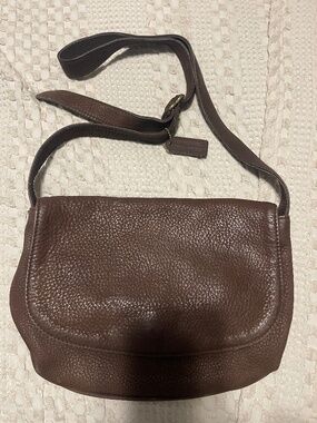 Classic Vintage Coach Soft Brown Leather Bag